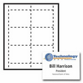 Popular Classic Horizontal Paper Name Badge Insert - 4 Color (4"x3")